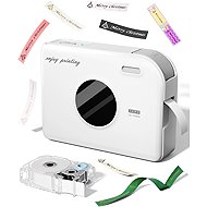 Phomemo A30, White + Printing Ribbon (14 mm x 3.6 m) - Label Printer