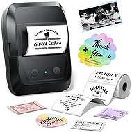 Phomemo A42, Black + Roll of 90 Labels, 40 × 30 mm - Label Printer