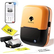 Phomemo E50 Pro, Orange + Roll of 230 Labels, 50 × 30 mm - Label Printer