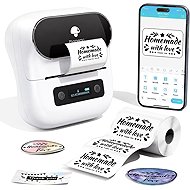 Phomemo M220, White + Roll of 320 Labels, 40 × 20 mm - Label Printer