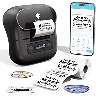 Phomemo M220, Black + Roll of 320 Labels, 40 × 20mm - Label Printer