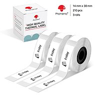 Phomemo Labels, White, 3 Rolls, 14 × 30mm, 210pcs, for D30 - Paper Labels