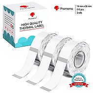 Phomemo Transparent Labels, 3 Rolls, 14 × 30 mm, 210 pcs, for D30 - Paper Labels