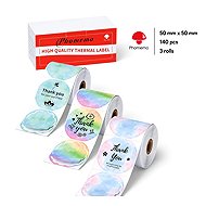 Phomemo Round Flower Labels, 3 Rolls, 50 × 50 mm, 140 pcs, for M110, M220, M221, E50Pro - Paper Labels