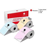 Phomemo Rainbow Coloured Labels, 3 Rolls, 40 × 30 mm, 230 pcs, for M110, M220, M221, E50Pro - Paper Labels