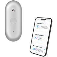 PLAUD Note Pin S Silver AI voice recorder + wristband and lanyard - AI Voice Recorder