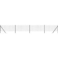 SHUMEE Wire fence 0,8 × 10 m galvanized anthracite steel - Fence