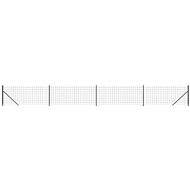 SHUMEE Drátěný plot s přírubami 1 × 10 m antracitový - Fence