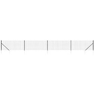 SHUMEE Wire fence with anchor spikes 1,1 × 10 m anthracite - Fence