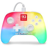 PowerA Advantage Wired Controller for Nintendo Switch 2 with Lumectra - White - Gamepad