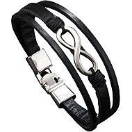 Predator Q1 Laurel - men's bracelets, black, infinity - Bracelet
