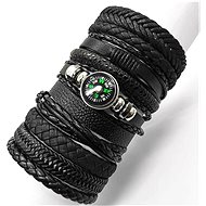 Predator Q1 Leather compass bracelet set of 10 pcs Q05/V - Bracelet