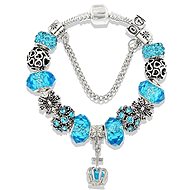 Silver Star Women's bracelet blue crown-1/V 18 - Bracelet