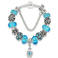 Silver Star Women's bracelet blue crown-1/V 20 - Bracelet