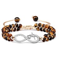 Wrap Q1 Ladies beaded wrap infinity bracelet XHB 26 - Bracelet