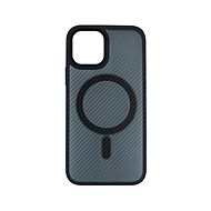 TopQ Kryt Magnetic Carbon iPhone 12 pevný tmavý 87025 - Phone Cover