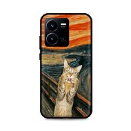 TopQ Kryt Vivo Y35 Scared Cat 86138 - Phone Cover