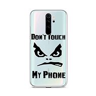 TopQ Kryt Xiaomi Redmi Note 8 Pro Don´t Touch průhledný 85891 - Phone Cover
