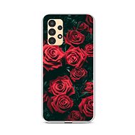 TopQ Kryt Samsung A13 Červené růžičky 85287 - Phone Cover