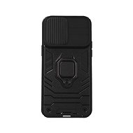 TopQ Kryt iPhone 14 Pro Max odolný Ring Lens černý 84922 - Phone Cover