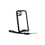TopQ Kryt Carbon iPhone 11 Pro Max odolný průhledný se šňůrkou 84797 - Phone Cover