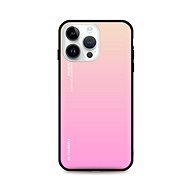 TopQ Kryt LUXURY iPhone 14 Pro Max pevný duhový meruňkový 84778 - Phone Cover