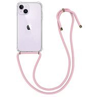 TopQ Kryt iPhone 14 Plus s růžovou šňůrkou průhledný 82589 - Phone Cover