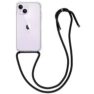 TopQ Kryt iPhone 14 Plus s černou šňůrkou průhledný 82588 - Phone Cover