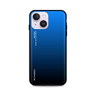 TopQ Kryt LUXURY iPhone 14 pevný duhový modrý 82497 - Phone Cover