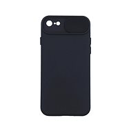 TopQ Kryt Camshield Soft iPhone SE 2022 černý 76443 - Phone Cover