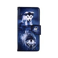 TopQ Pouzdro Xiaomi Redmi 10 5G knížkové Odraz vlka 89382 - Phone Cover