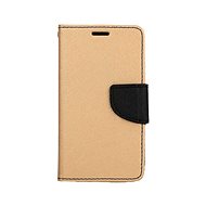 TopQ Pouzdro iPhone 12 mini knížkové zlaté 91157 - Phone Case