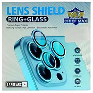 TopQ Tvrzené sklo RING+ Diamond na zadní fotoaparát iPhone 13 modré  - Glass Screen Protector