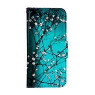 TopQ Pouzdro Samsung A54 5G knížkové Modré s květy 94310 - Phone Case