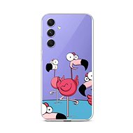 TopQ Kryt Samsung A54 5G Cartoon Flamingos 93263 - Phone Cover