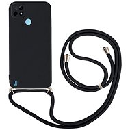 TopQ Kryt Realme C21 černý se šňůrkou 92876 - Phone Cover