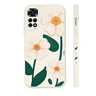 TopQ Kryt Xiaomi Redmi Note 11 Bílé květy 94542 - Phone Cover