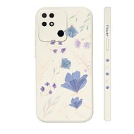 TopQ Kryt Xiaomi Redmi 10C Modré kvítky 94521 - Phone Cover