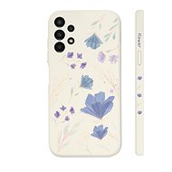 TopQ Kryt Samsung A13 Modré kvítky 94506 - Phone Cover