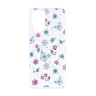 TopQ Kryt Glitter Xiaomi Redmi Note 10 Pro Květy s motýlky 94629 - Phone Cover