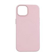 TopQ Kryt Leather MagSafe iPhone 14 růžový 95110 - Phone Cover