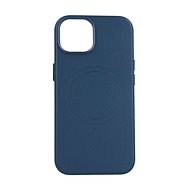 TopQ Kryt Leather MagSafe iPhone 14 modrý 95109 - Phone Cover