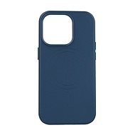 TopQ Cover Leather MagSafe iPhone 14 Pro blue 95106 - Phone Cover