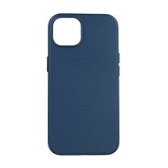 TopQ Kryt Leather MagSafe iPhone 13 modrý 95085 - Phone Cover