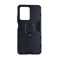 TopQ Kryt Xiaomi Redmi Note 12 Pro 5G odolný černý s prstenem 95513 - Phone Cover