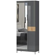 Jela ONYX-V2 antracit/ořech pacific  - Šatní skříň