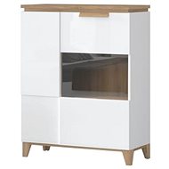 Jela BRIO-K2S - white gloss/pacific walnut (P03126) - Chest of Drawers