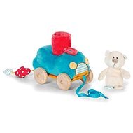 Nachzieh-Spielzeugauto mit einem Teddybär - Nachziehspielzeug