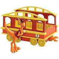 T-Rex Expressz - Kalauz dinó vasúti kocsival - Játékszett