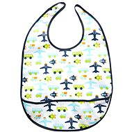  Large bib with pocket - White Vroom  - Bib